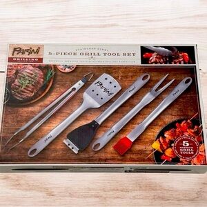 NIB! Paini 5-Piece Grill Tool Set